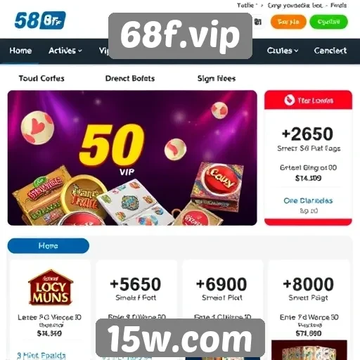 Promoções e bônus oferecidos por 68f.vip